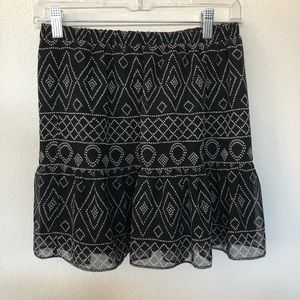 Madewell printed short skirt